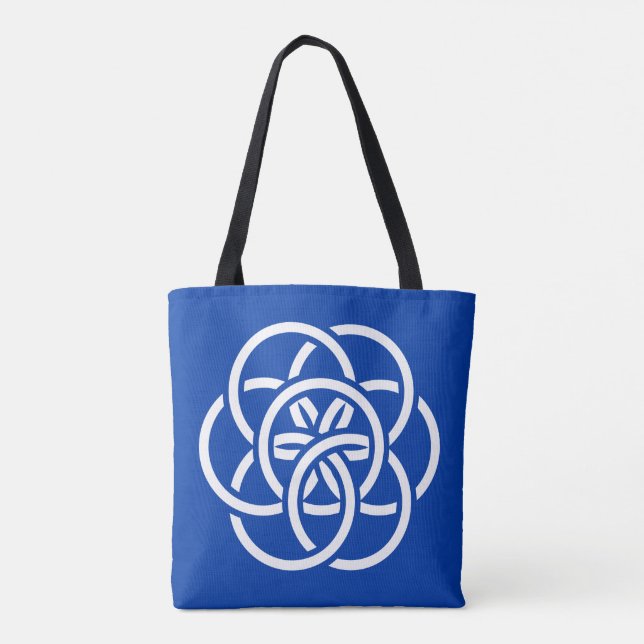 Internationale Flagge des Planeten Erde Tasche (Rückseite)