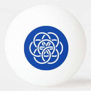 Internationale Flagge des Planeten Erde Tischtennisball