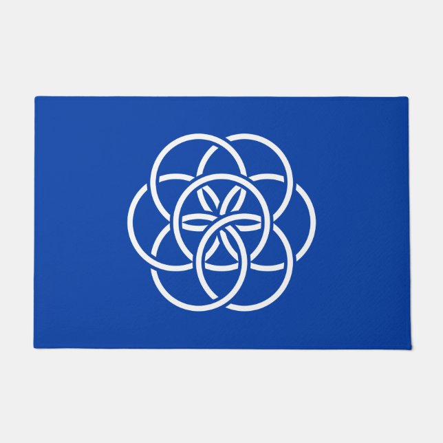 Internationale Flagge Fußmatte (Vorderseite)