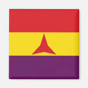 Internationale Flagge (Ziviler Krieg Spaniens) Magnet