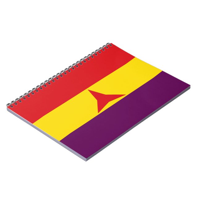 Internationale Flagge (Ziviler Krieg Spaniens) Notizblock (Linke Seite)