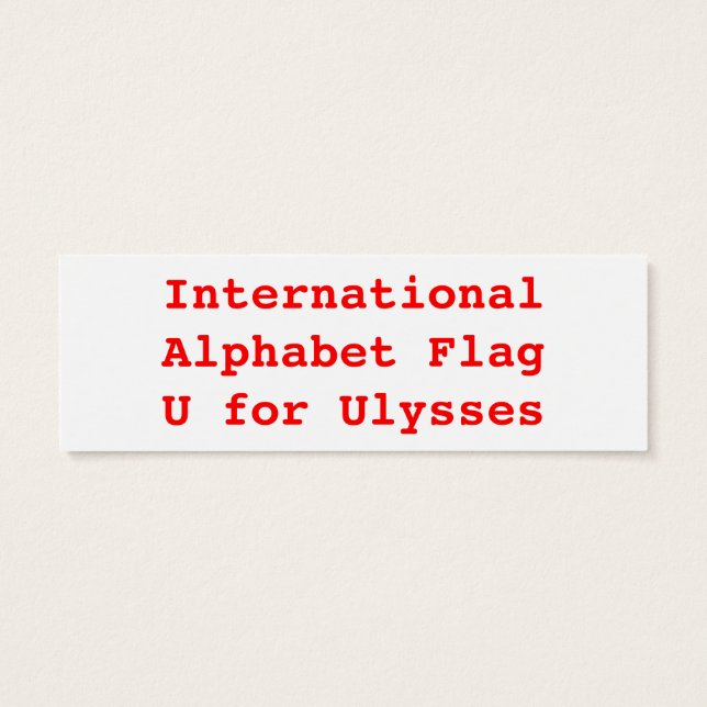 Internationale Flaggen U (Rückseite)