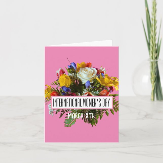 INTERNATIONALE FRAUEN - MÄRZ 8. EINLADUNG (Vorderseite)