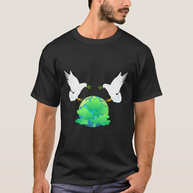 Internationale Friedensflagge - Friedenskonsolidie T-Shirt (Vorderseite)