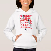 Internationale Fußballnamen-Typografie Rot Sport