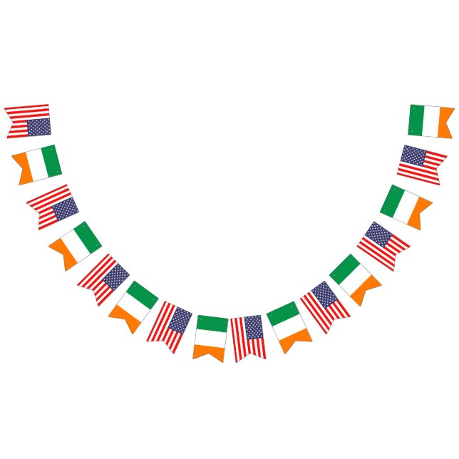 Internationale Hochzeitsfeier mit Amerika und Irla Wimpelkette (Alle)