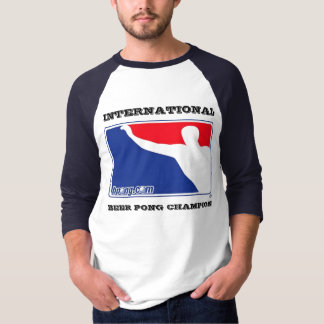 Internationale Hülse Bier Pong Meisters 3/4 T-Shirt