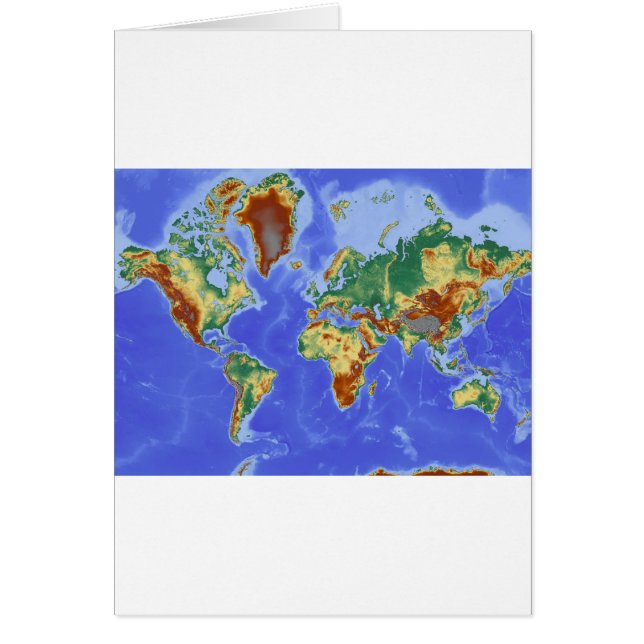 Internationale Karte für das Weltgebiet (Vorne)
