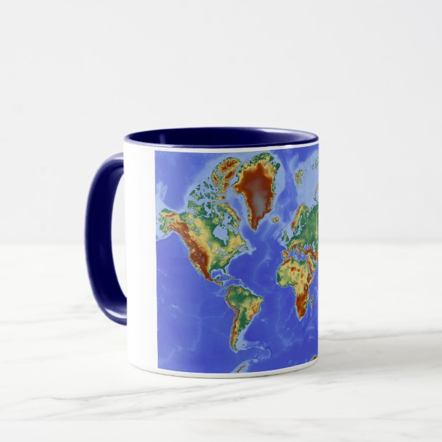 Internationale Karte für das Weltgebiet Tasse (Vorderseite Links)