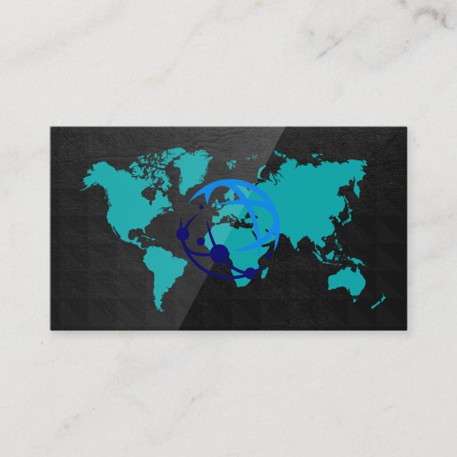 Internationale Karte | Logo für globale Verbindung (Vorderseite)