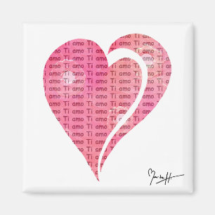 Internationale Liebe - Italiener Magnet