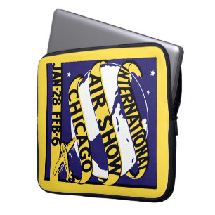 Internationale Luftfahrtausstellung Chicago 1938 Laptopschutzhülle