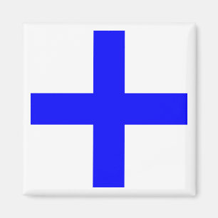 Internationale maritime Signalflagge X-RAY Magnet