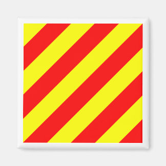 Internationale maritime Signalflagge YANKEE Magnet