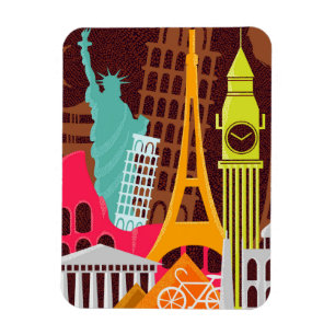 Internationale Monumente Magnet