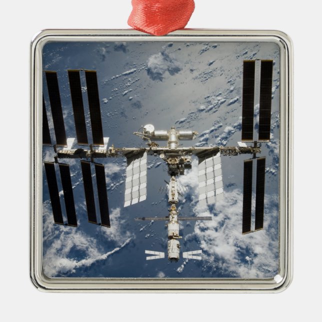 Internationale Raumstation 14 Ornament Aus Metall (Vorne)