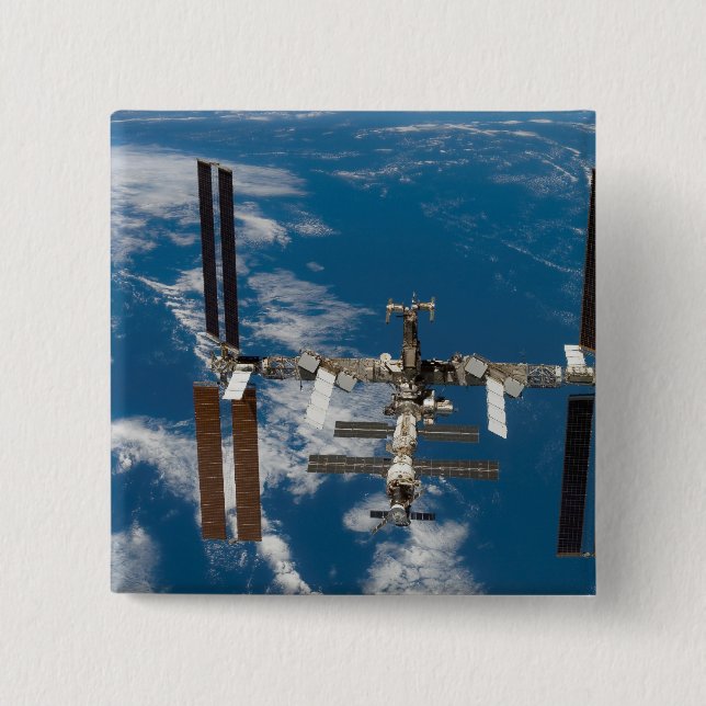 Internationale Raumstation 18 Button (Vorderseite)