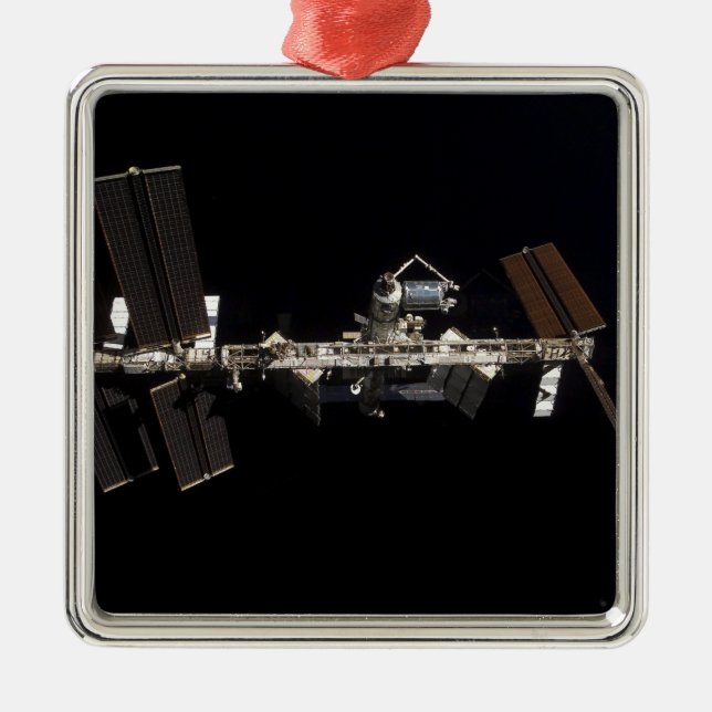 Internationale Raumstation 24 Ornament Aus Metall (Vorne)