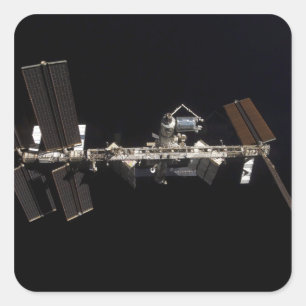 Internationale Raumstation 24 Quadratischer Aufkleber