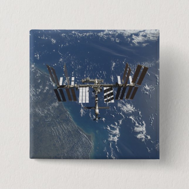 Internationale Raumstation im Orbit 3 Button (Vorderseite)