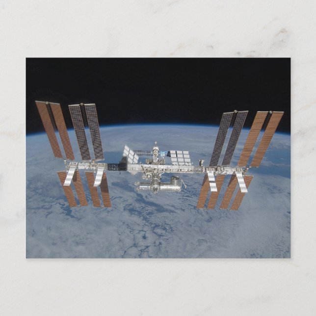 Internationale Raumstation ISS Postkarte (Vorderseite)
