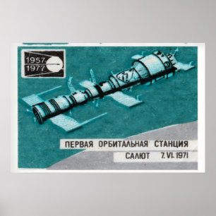 Internationale Raumstation - Streichholzschachtel- Poster