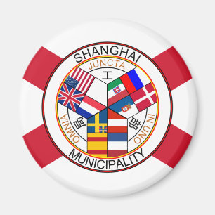 Internationale Regelung Shanghais, China Magnet