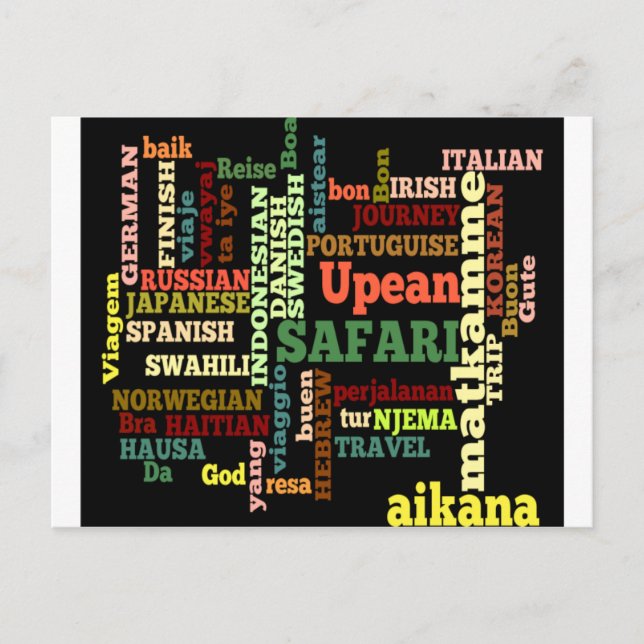 Internationale Reisegespräche Postkarte (Vorderseite)