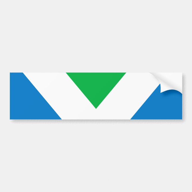 Internationale Vegane Flagge Autoaufkleber (Vorne)