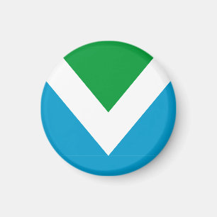 Internationale vegane Flagge Magnet