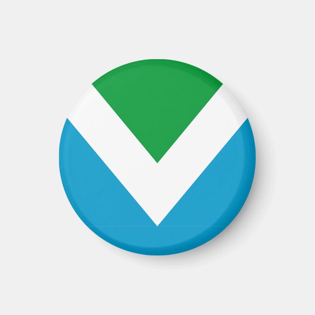 Internationale vegane Flagge Magnet (Vorne)