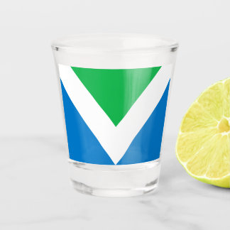 Internationale Vegane Flagge Schnapsglas