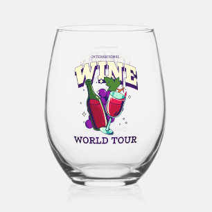 Internationale Wein-Welttournee Weinglas Ohne Stiel