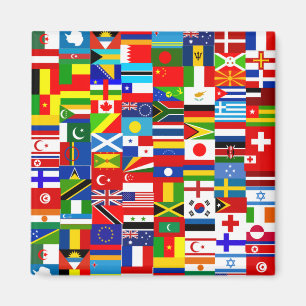 Internationale Weltleitungsfahne Magnet