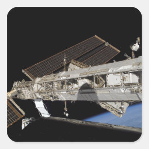 Internationale Weltraumstation 23 Quadratischer Aufkleber