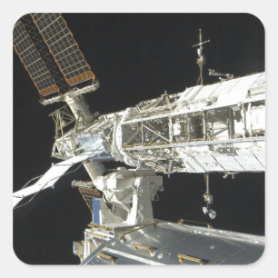 Internationale Weltraumstation 8 Quadratischer Aufkleber