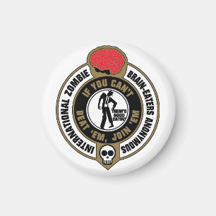 Internationale Zombie Gehirn-Esser anonym Magnet