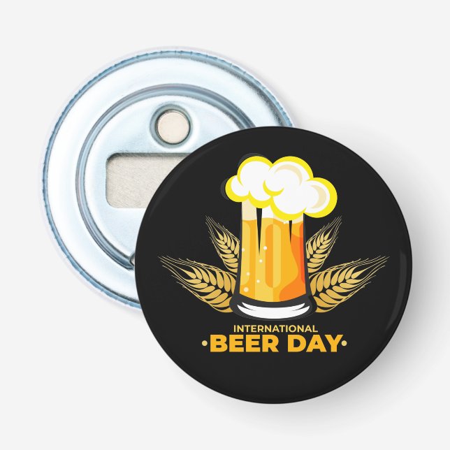 Internationaler Bier-Tag Flaschenöffner (Vorderseite)
