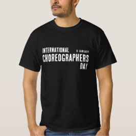 Internationaler Choreograf-Tag Minimalistisch T-Shirt