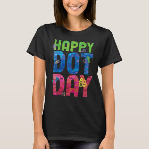 Internationaler Dot Day 2022 - farbenfroher Polka T-Shirt