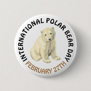 Internationaler Eisbär-Tagesam 27. Februar Button