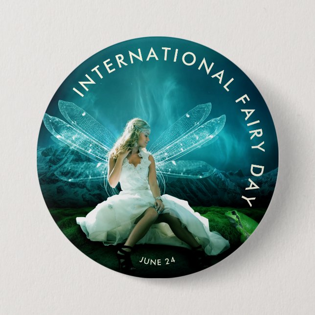 Internationaler Feiertag Button (Vorderseite)