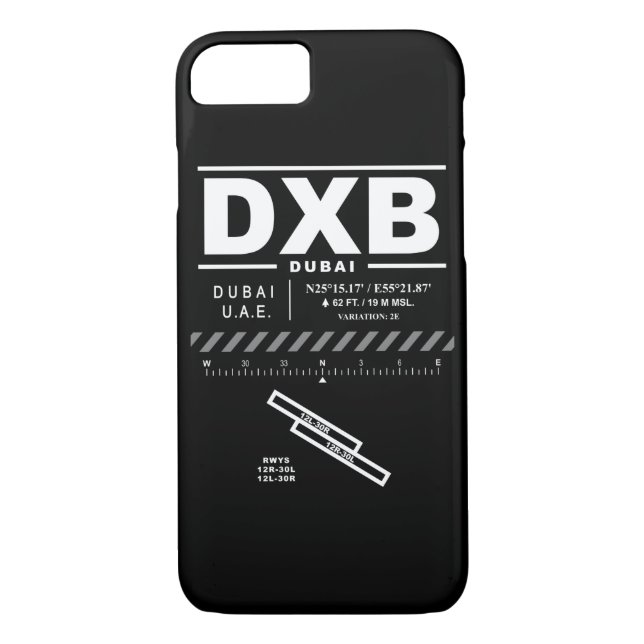 Internationaler Flughafen DXB Dubais iPhone Fall Case-Mate iPhone Hülle (Rückseite)