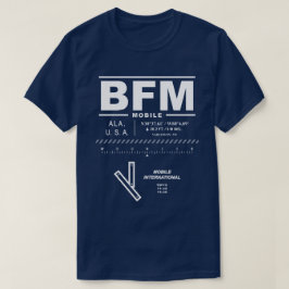Internationaler Flughafen Mobile BFM T-Shirt