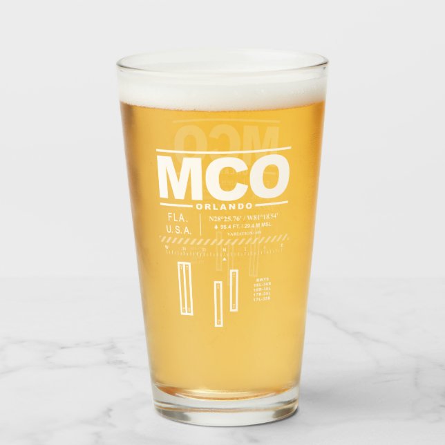 Internationaler Flughafen Orlando MCO Glas (Vorne (Gefüllt))