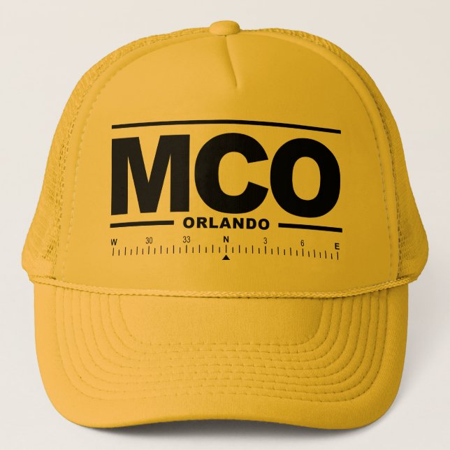 Internationaler Flughafen Orlando MCO Truckerkappe (Vorderseite)