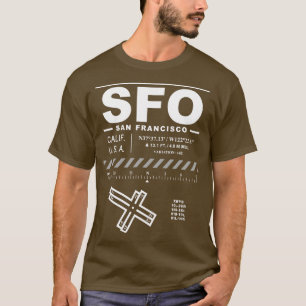 Internationaler Flughafen San Francisco Kalifornie T-Shirt