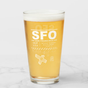 Internationaler Flughafen SFO Glas