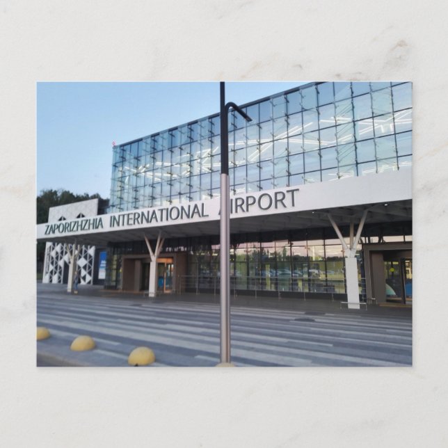 Internationaler Flughafen Zaporozhye in der Ukrain Postkarte (Vorderseite)