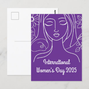 Internationaler Frauentag 2025 Postkarte